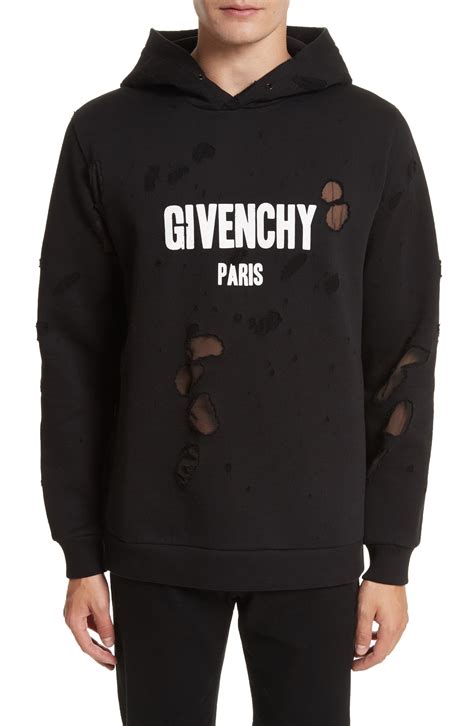 givenchy jumpsuit mens|givenchy hoodie distressed.